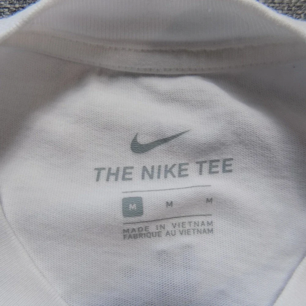 Nike Graphic T-Shirt Mens Medium White Good Crazy Wild Primitive Quote Tee